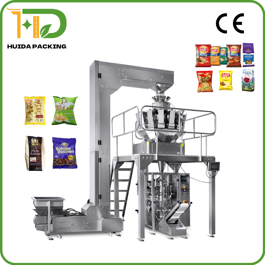 Huida Oem Odm Full Automatic Cooked Rice Feed Gummy Candy Snacks Dumpling Nitrogen Grain Potato 2595