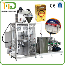 Automatic Coffee Powder Packaging Machine Vacuum Brick Bag Filler & Sealer with Nitrogen Flushing High-Speed Aroma Preservation, Commercial-Grade Packer for Freshness & Shelf Life