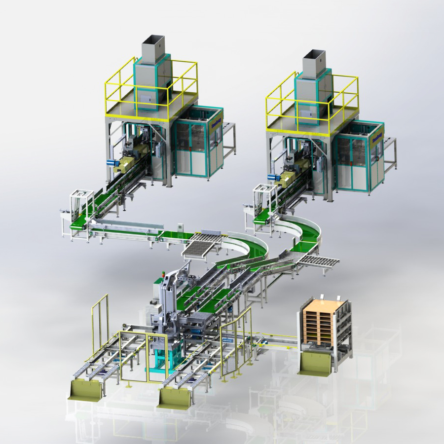 Complete packaging lines systems